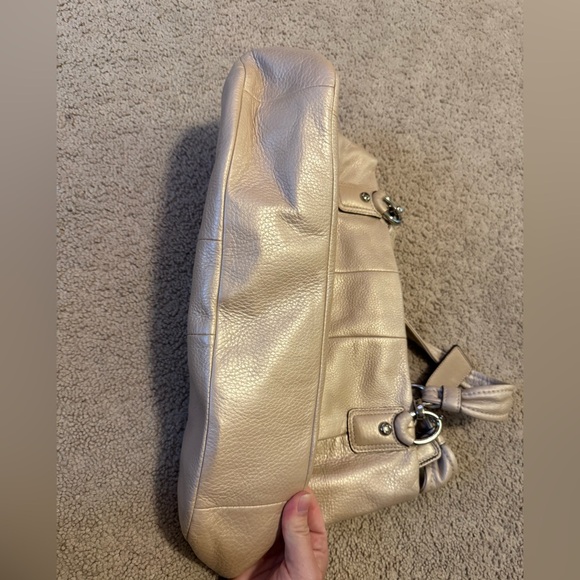 Coach Metallic Beige Handbag - Picture 5 of 6